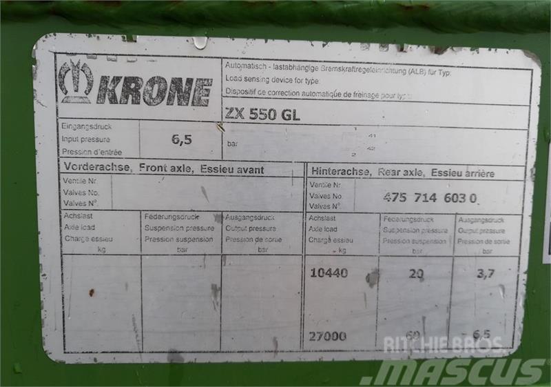 Krone ZX 550 GL Genel amaçli römorklar