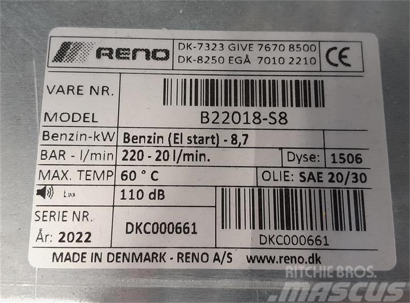 Reno PD 220/20 Yüksek basinçli yikama makinalari