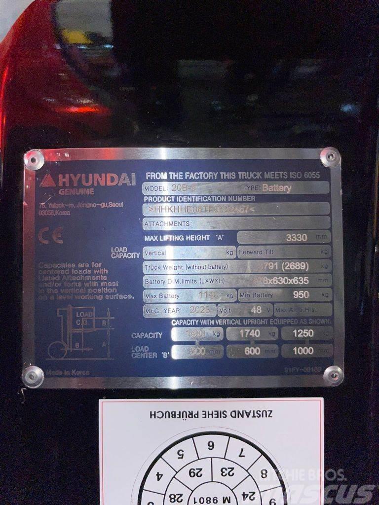 Hyundai 20B-9 Elektrikli forkliftler