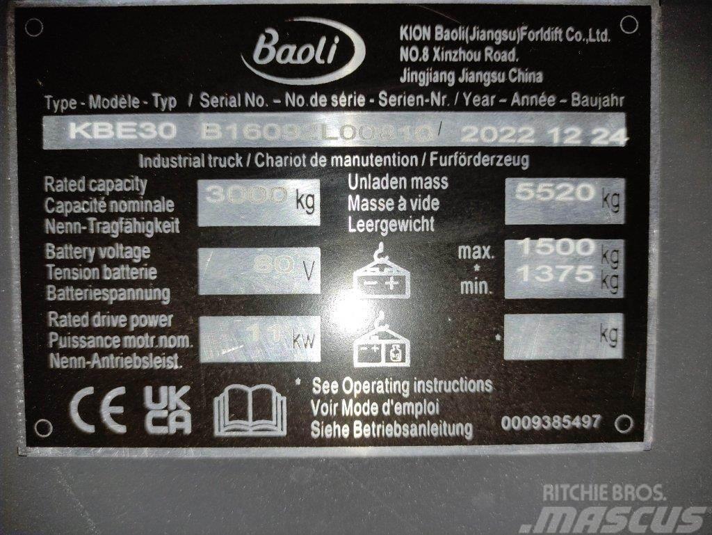 Baoli KBE30 Elektrikli forkliftler