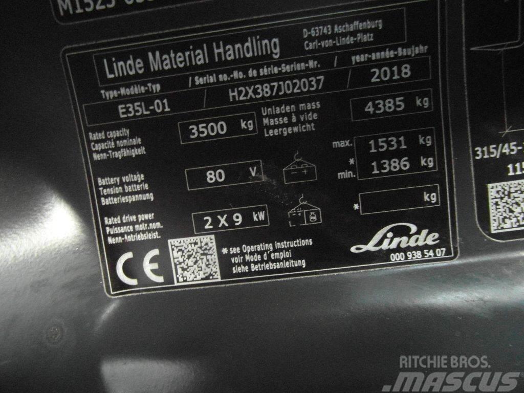 Linde E35L-387-01 Elektrikli forkliftler