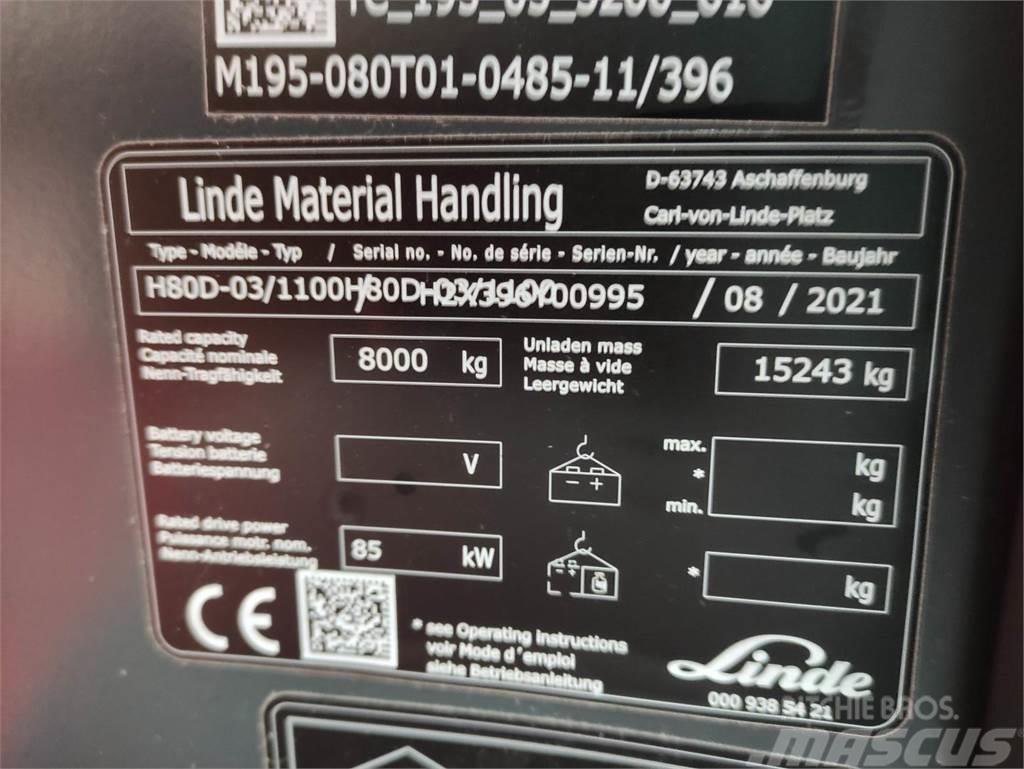 Linde H80D-1100-03-396 Dizel forkliftler